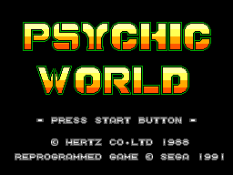 Psychic World Title Screen